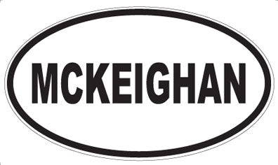 MCKEIGHAN - Oval Sticker