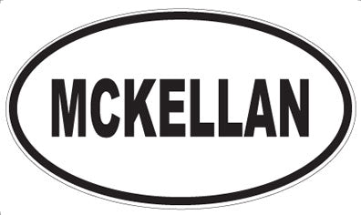 MCKELLAN - Oval Magnet