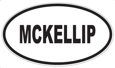 MCKELLIP - Oval Magnet