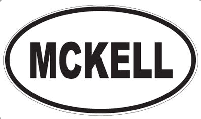 MCKELL - Oval Magnet