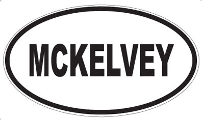 MCKELVEY - Oval Magnet