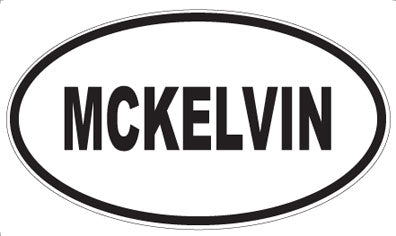 MCKELVIN - Oval Magnet