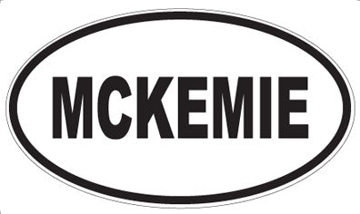 MCKEMIE - Oval Sticker