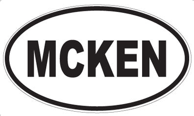 MCKEN - Oval Sticker