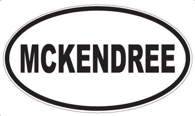 MCKENDREE - Oval Sticker