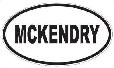 MCKENDRY - Oval Magnet