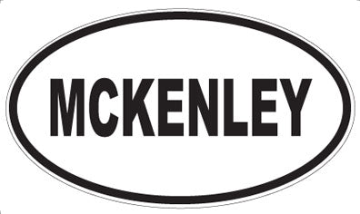 MCKENLEY - Oval Magnet