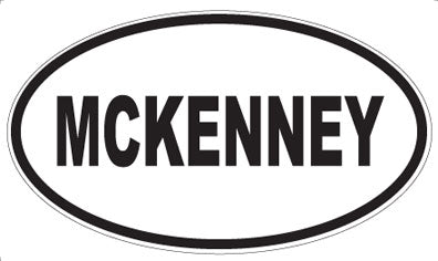 MCKENNEY - Oval Sticker