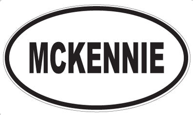 MCKENNIE - Oval Sticker