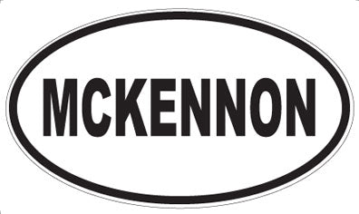 MCKENNON - Oval Sticker