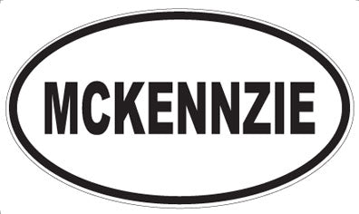 MCKENNZIE - Oval Sticker