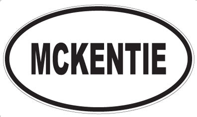 MCKENTIE - Oval Sticker