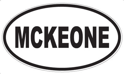 MCKEONE - Oval Sticker