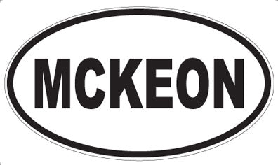 MCKEON - Oval Magnet