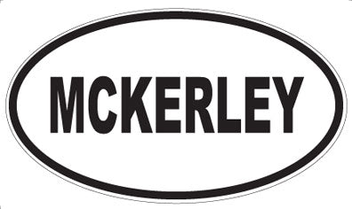 MCKERLEY - Oval Magnet