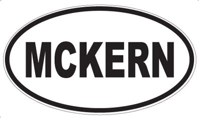 MCKERN - Oval Sticker