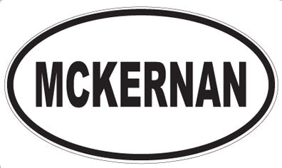 MCKERNAN - Oval Magnet