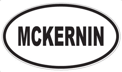 MCKERNIN - Oval Magnet