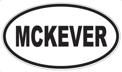 MCKEVER - Oval Sticker