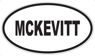 MCKEVITT - Oval Sticker