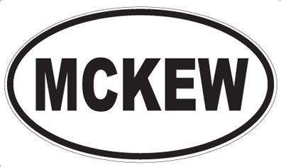 MCKEW - Oval Sticker