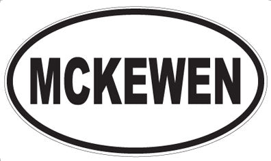 MCKEWEN - Oval Sticker