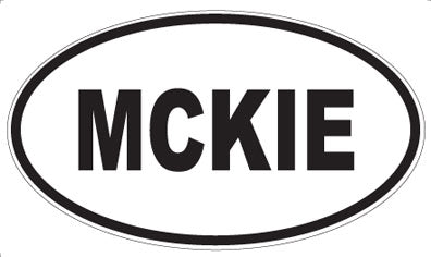 MCKIE - Oval Sticker