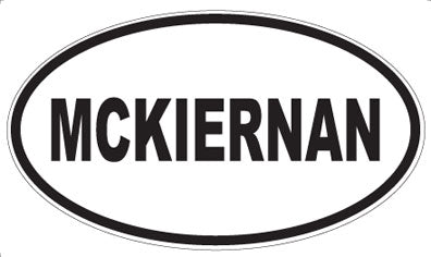 MCKIERNAN - Oval Sticker