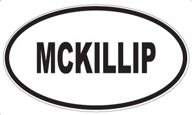 MCKILLIP - Oval Sticker