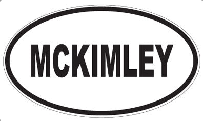 MCKIMLEY - Oval Magnet