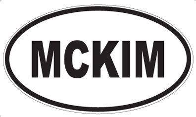 MCKIM - Oval Magnet