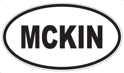 MCKIN - Oval Sticker