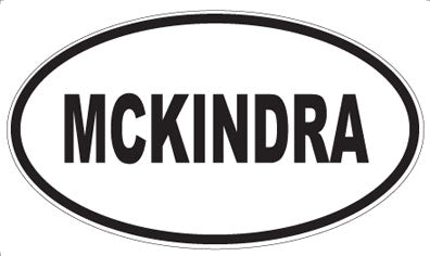 MCKINDRA - Oval Magnet