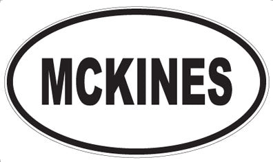 MCKINES - Oval Sticker