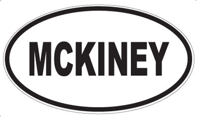 MCKINEY - Oval Sticker