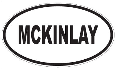 MCKINLAY - Oval Sticker
