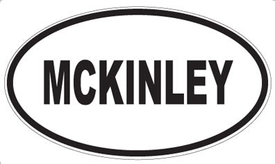 MCKINLEY - Oval Sticker