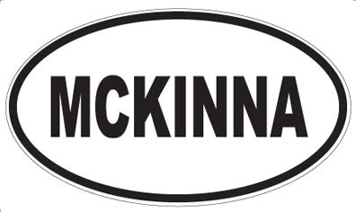 MCKINNA - Oval Sticker