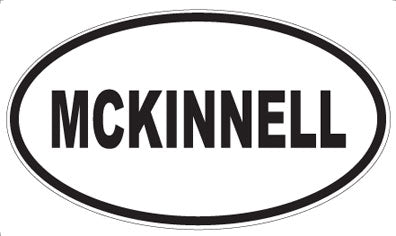 MCKINNELL - Oval Sticker