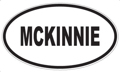 MCKINNIE - Oval Magnet