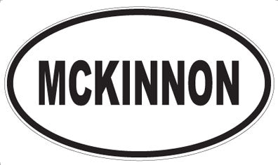 MCKINNON - Oval Sticker