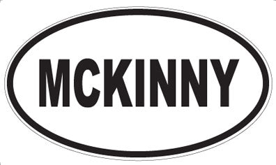MCKINNY - Oval Sticker