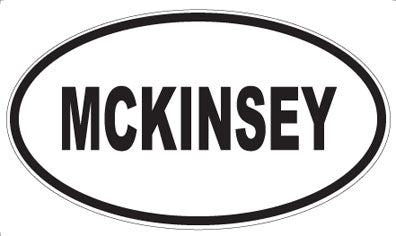 MCKINSEY - Oval Sticker