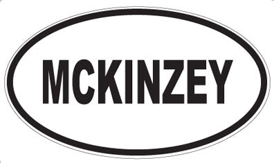 MCKINZEY - Oval Sticker