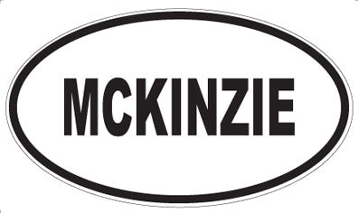 MCKINZIE - Oval Sticker