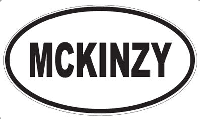 MCKINZY - Oval Sticker