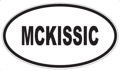 MCKISSIC - Oval Sticker