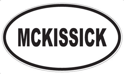 MCKISSICK - Oval Magnet