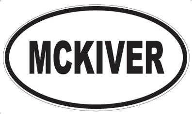 MCKIVER - Oval Magnet