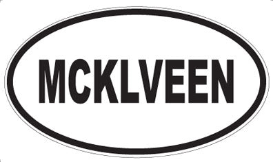 MCKLVEEN - Oval Magnet